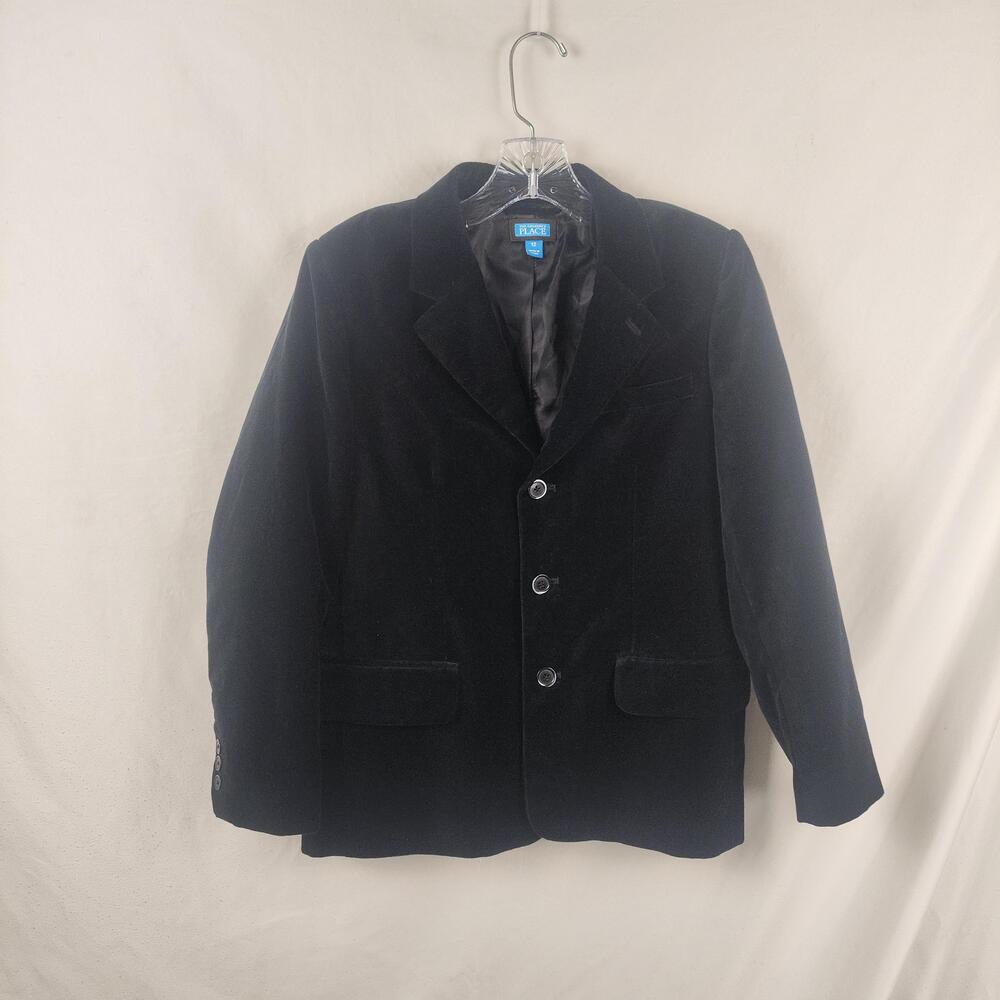 Talbots Jacket Womens X Blue Velvet Quilted Bomber Full Zip Pockets Lined